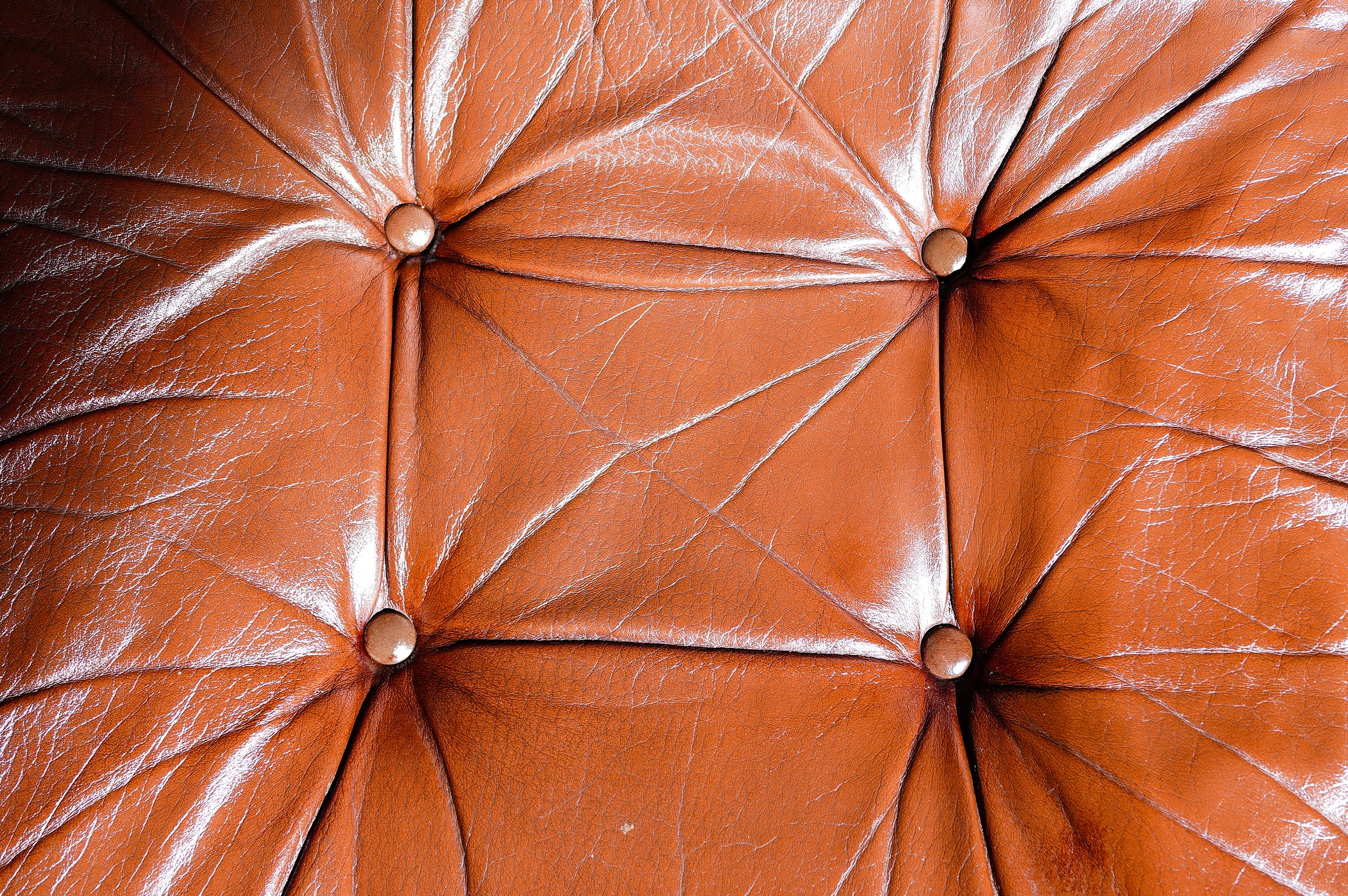 1970s LEATHER TWO-SEATER SOFA